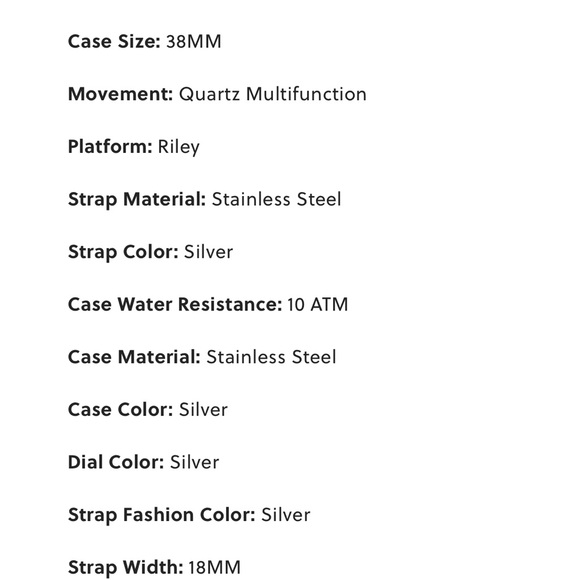 FOSSIL Riley Multifunction Stainless Steel Watch - Picture 4 of 5